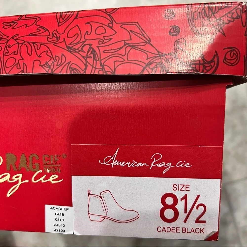 Women’s short black booties boots American Rags 8.5‎ 8 1/2 cadee NEW NIB - Picture 3 of 5